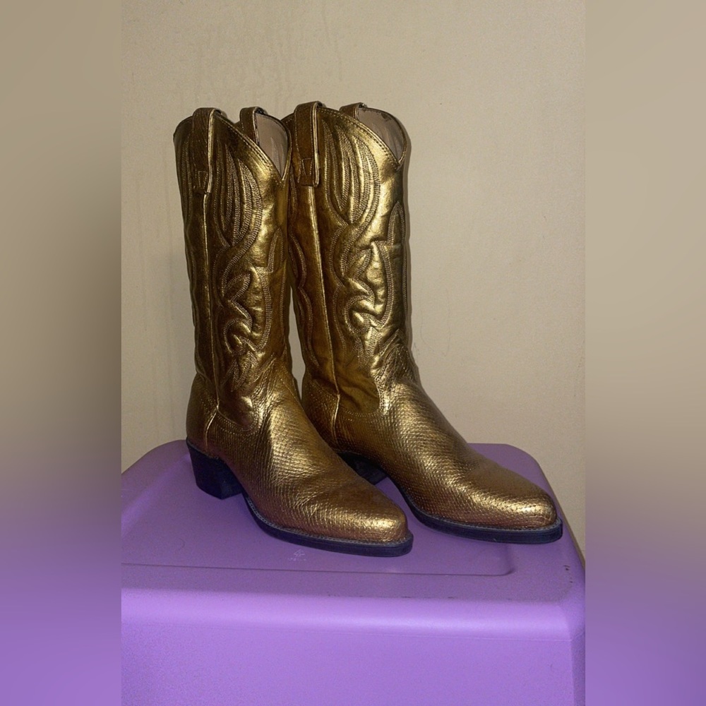 Gold All American Women’s Cowboy Boots